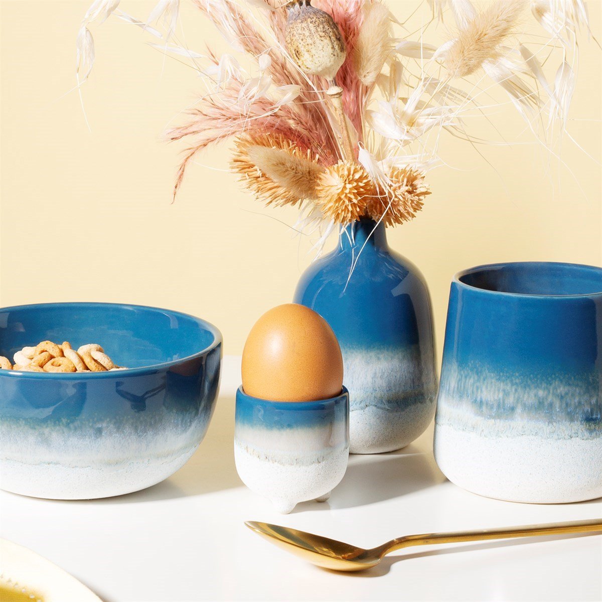 Mojave Glaze Blue Glaze Egg Cup