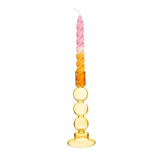 Bubble Candleholder Yellow