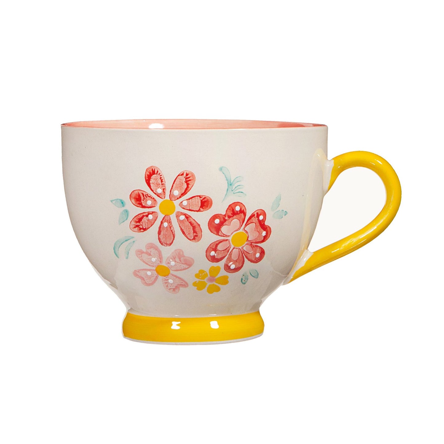 Folk Floral Teacup