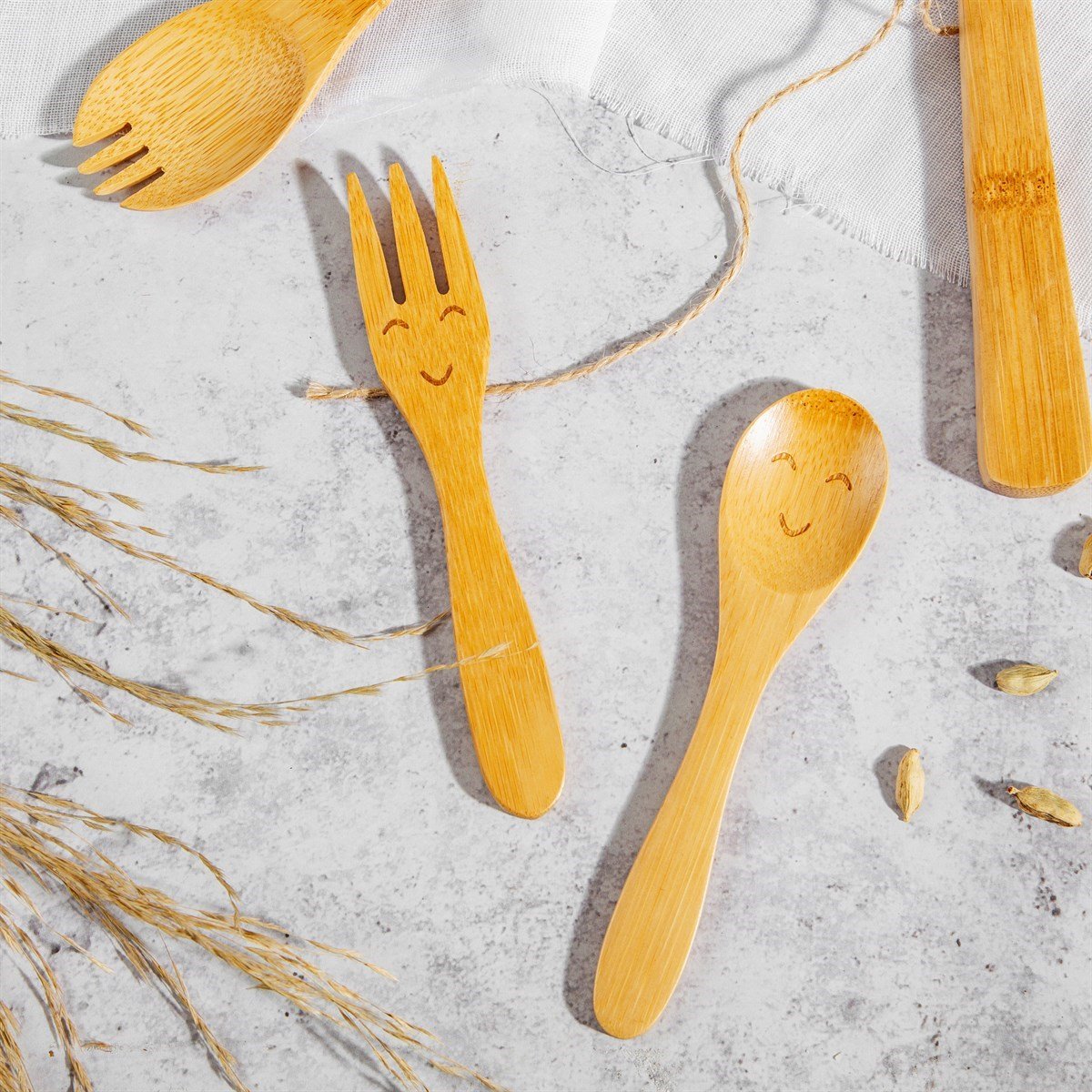 Kids Bamboo Cutlery - Set of 2