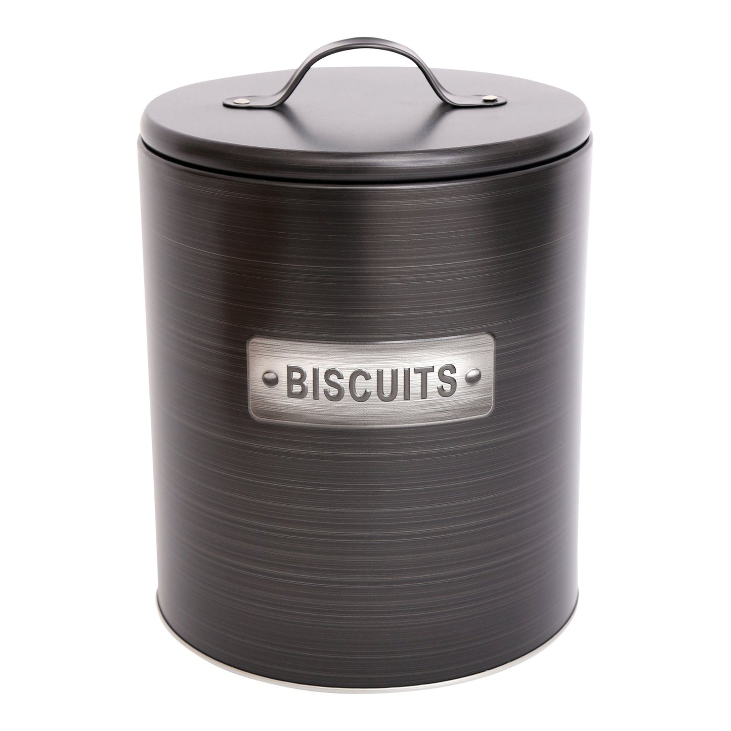 Black & Silver Biscuit Tin