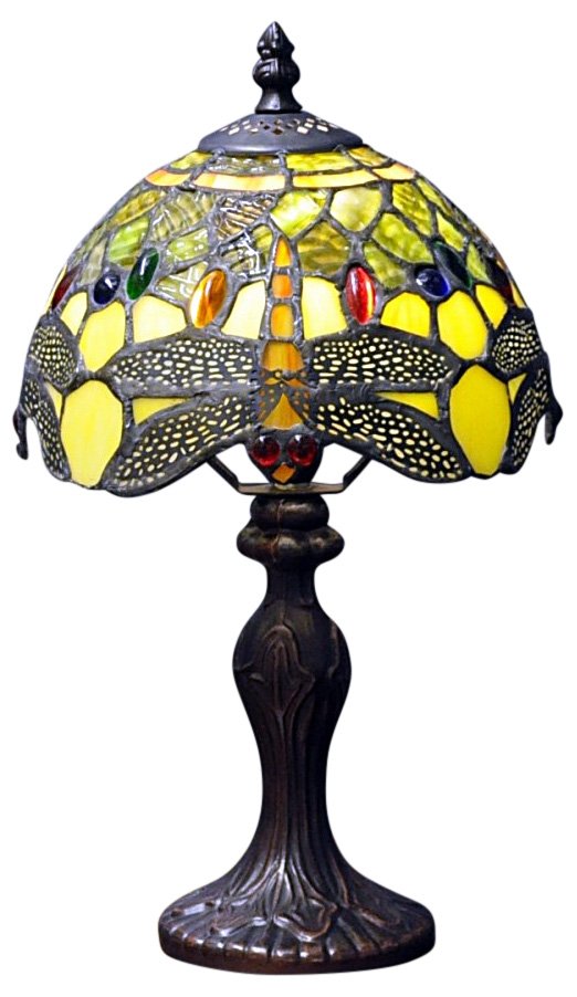 Green Dragonfly Tiffany Lamp