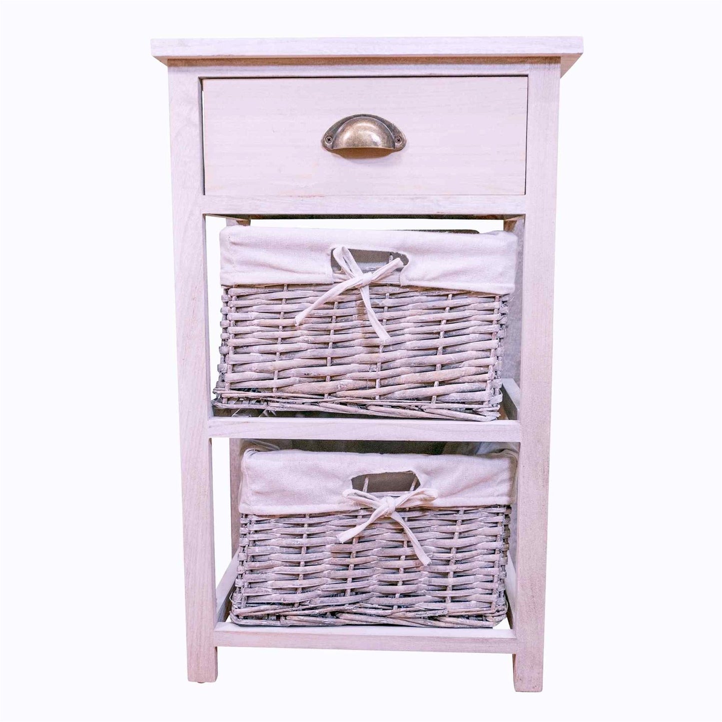 Murray Light Grey Wood Grain Effect Cabinet With Drawers