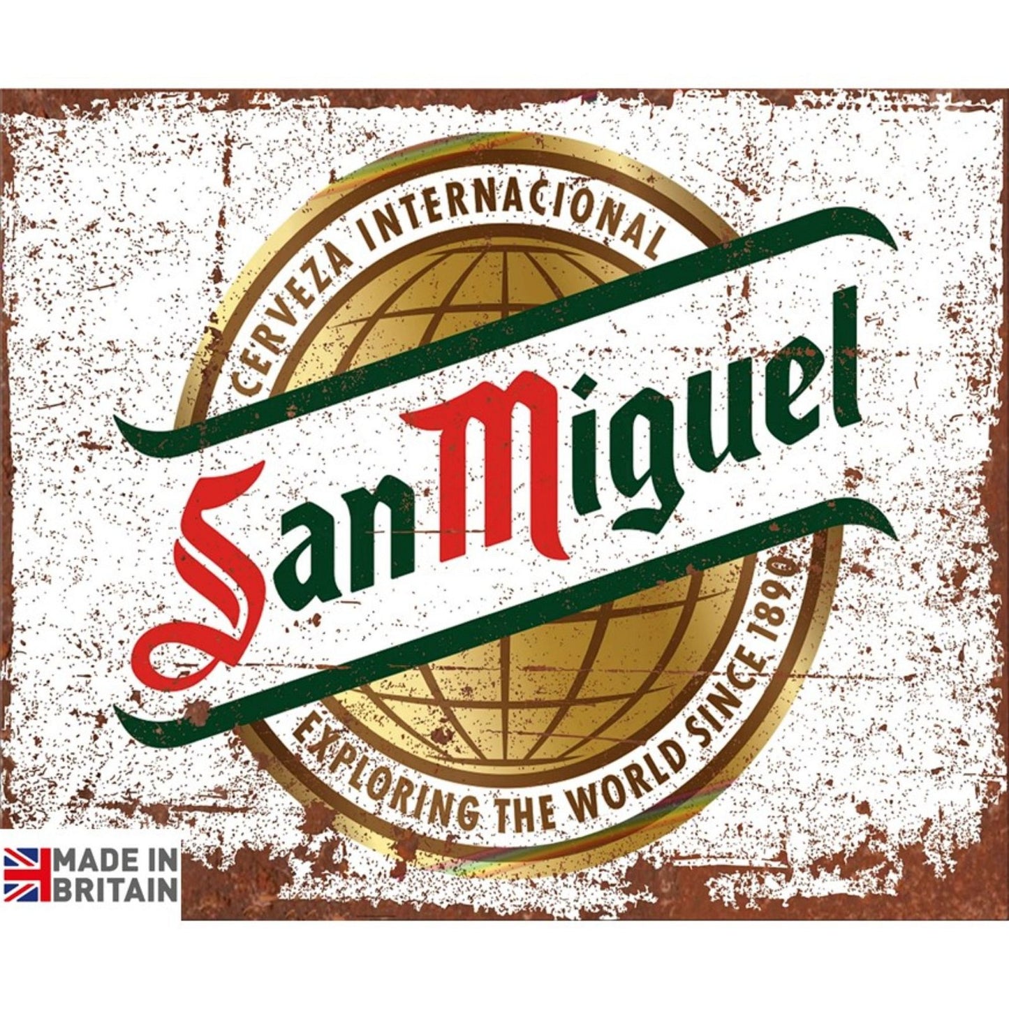 Small Metal Sign 45 x 37.5cm Beer San Miguel