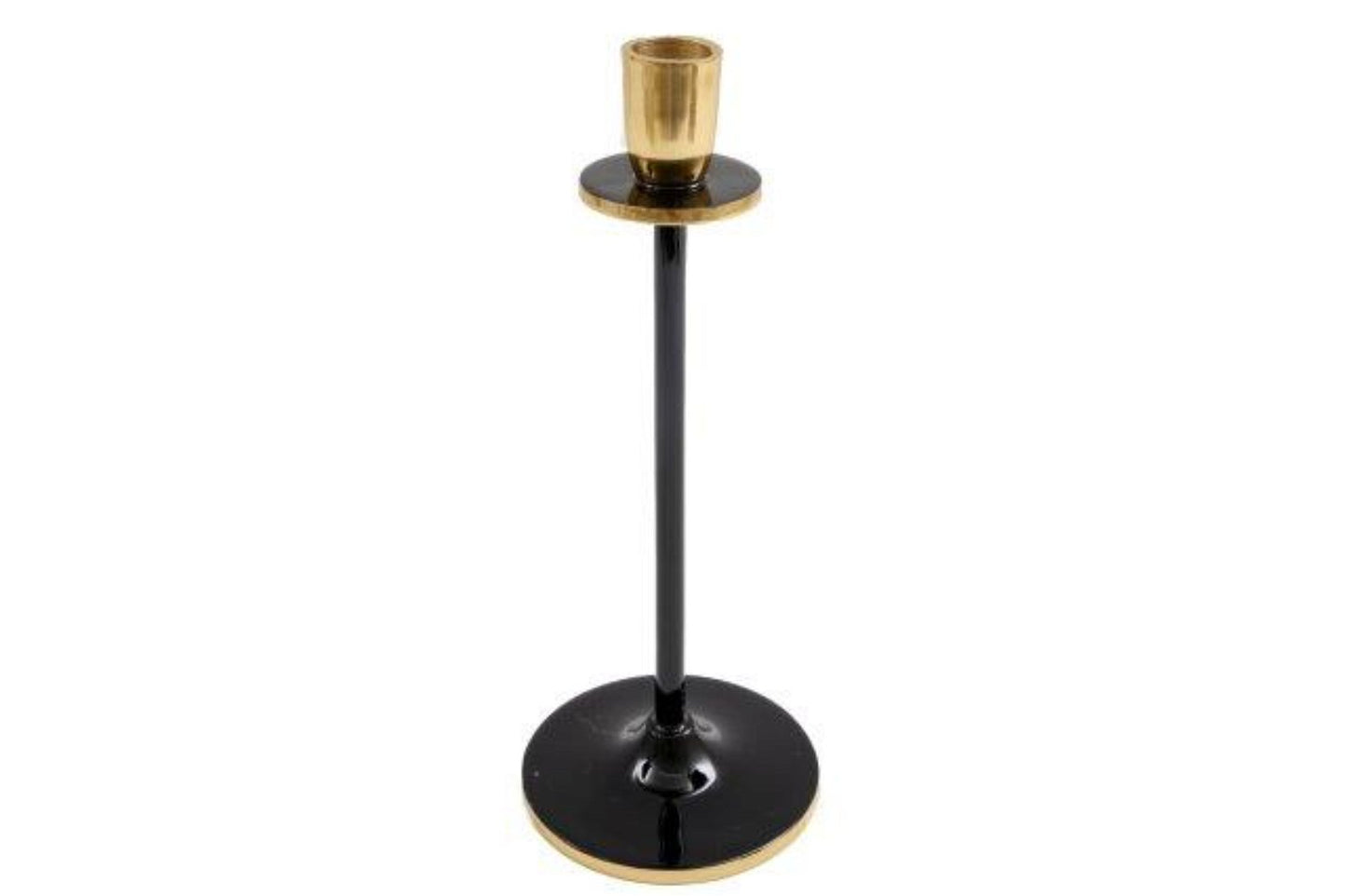 Large Black and Gold Candlestick