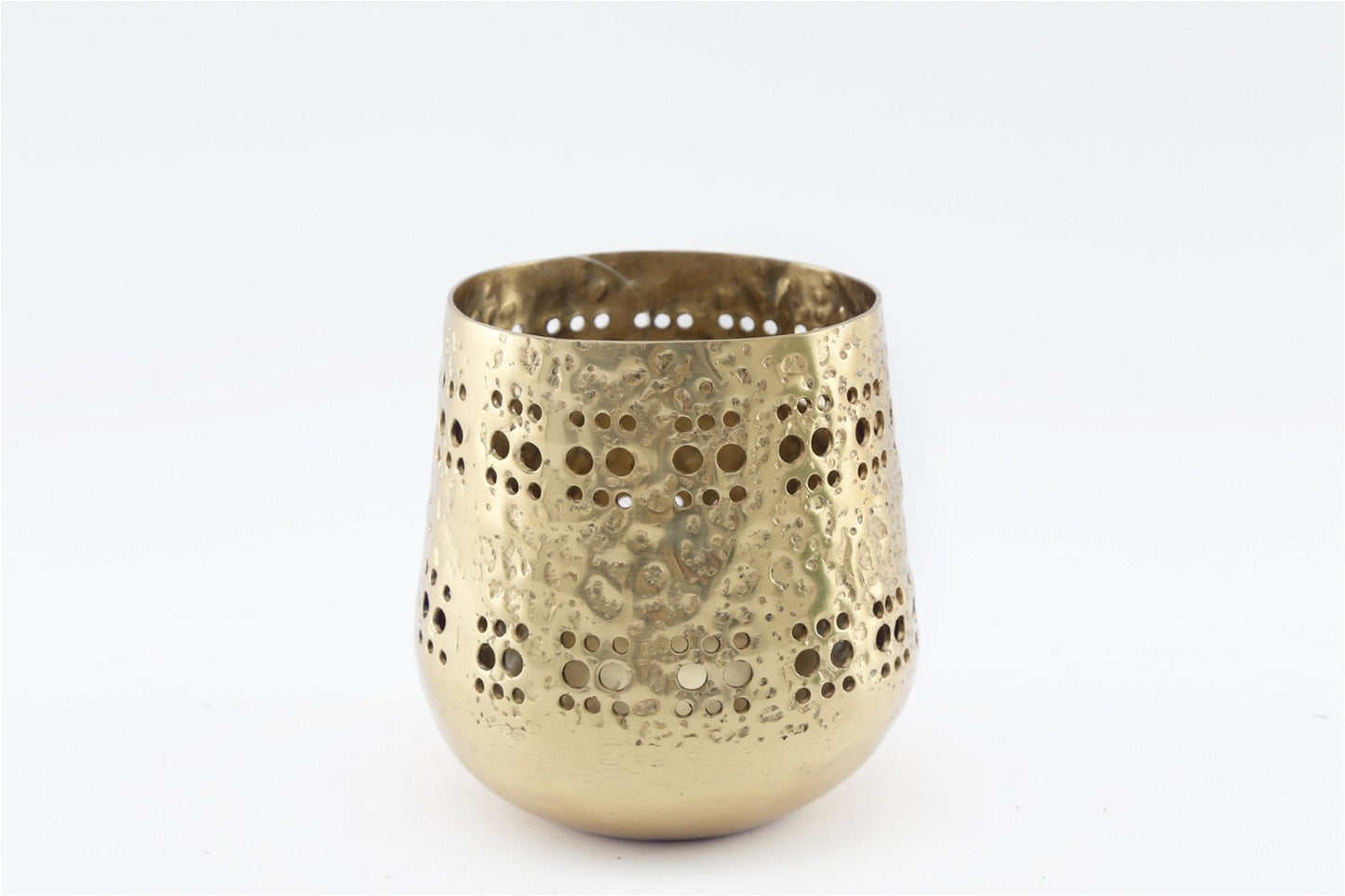 Small Gold Candle Pot 13.5cm