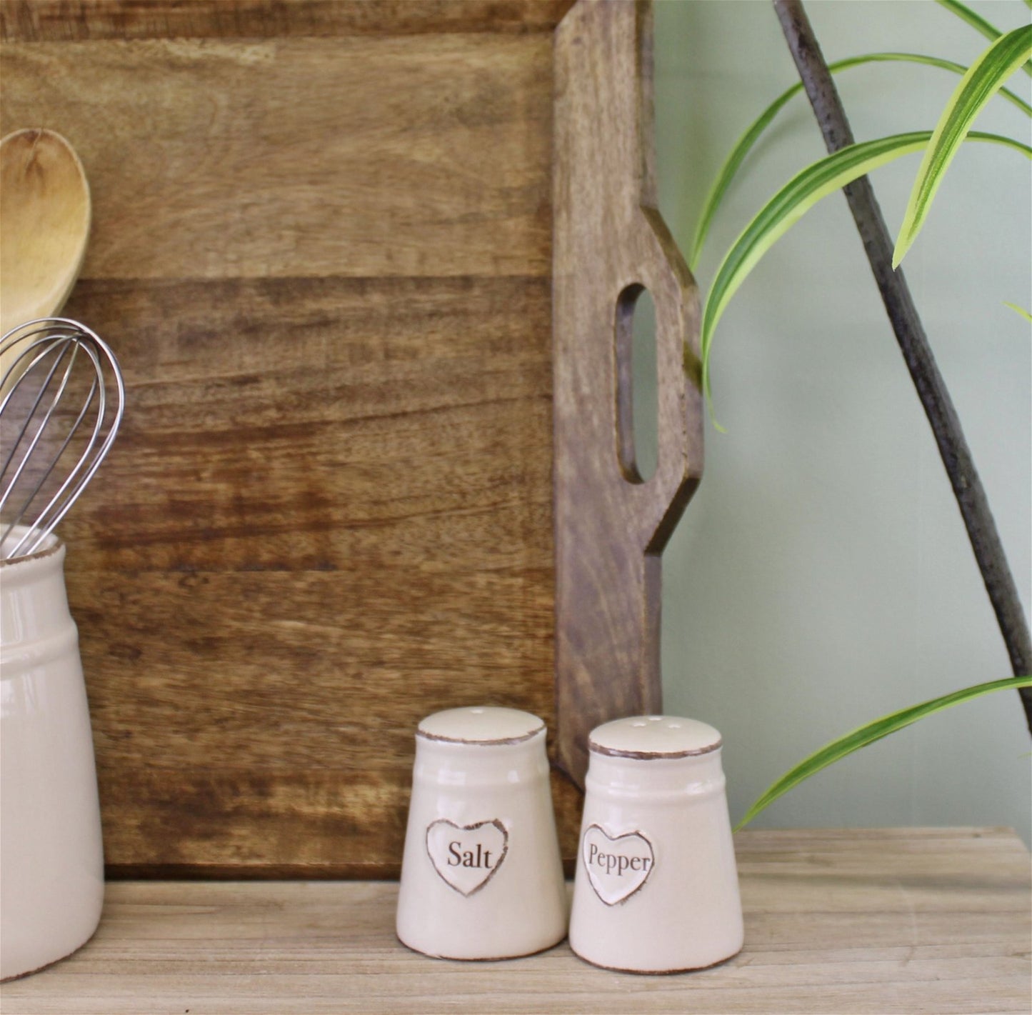 Heart Range Ceramic Salt & Pepper Pots