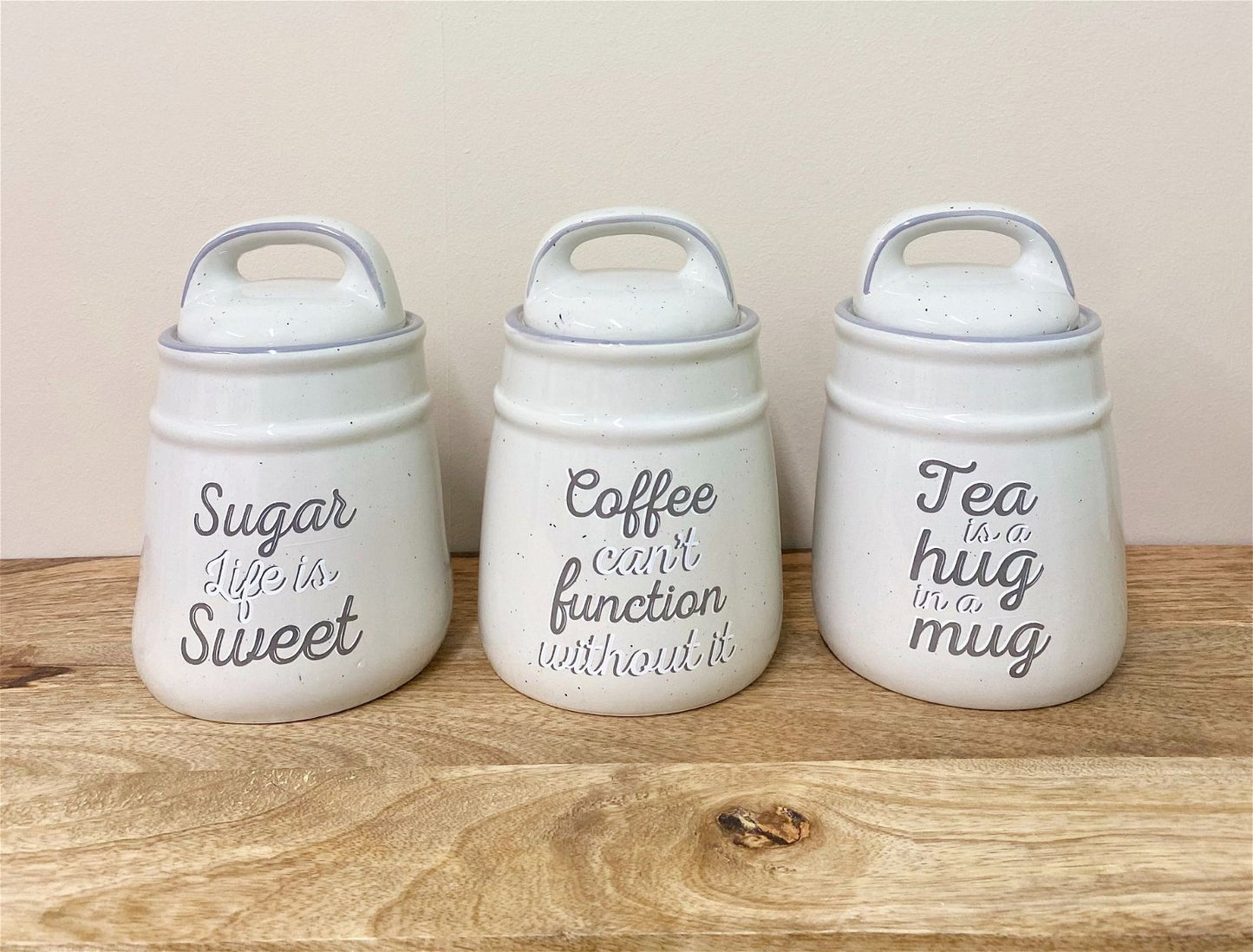 Antique Grey Tea, Coffee & Sugar Set