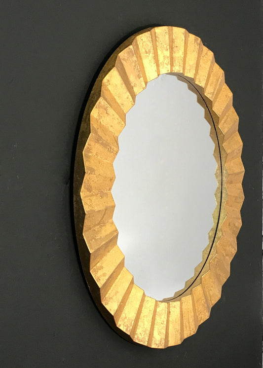 Gold Zig Zag Mirror 80cm