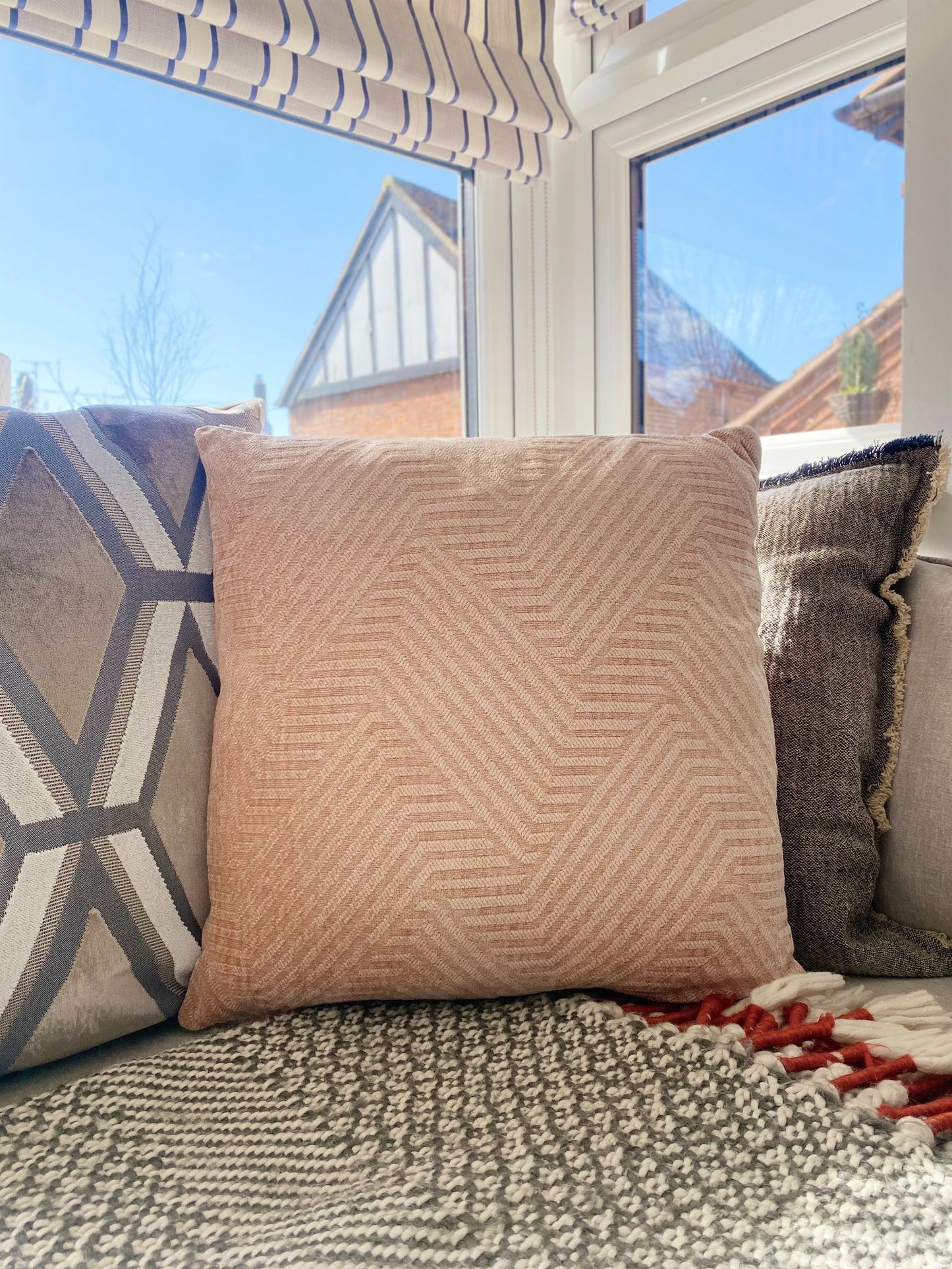 Pink Square Scatter Cushion