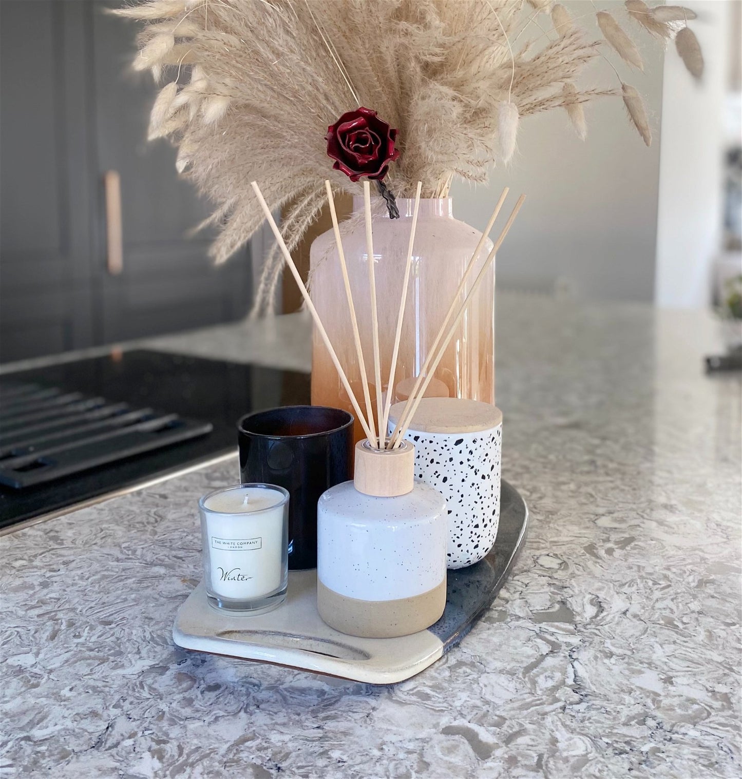 Ceramic Reed Diffuser Linen Wool