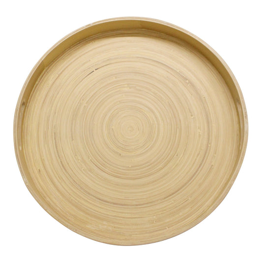 Natural Interiors Bamboo Serving Tray With Handles