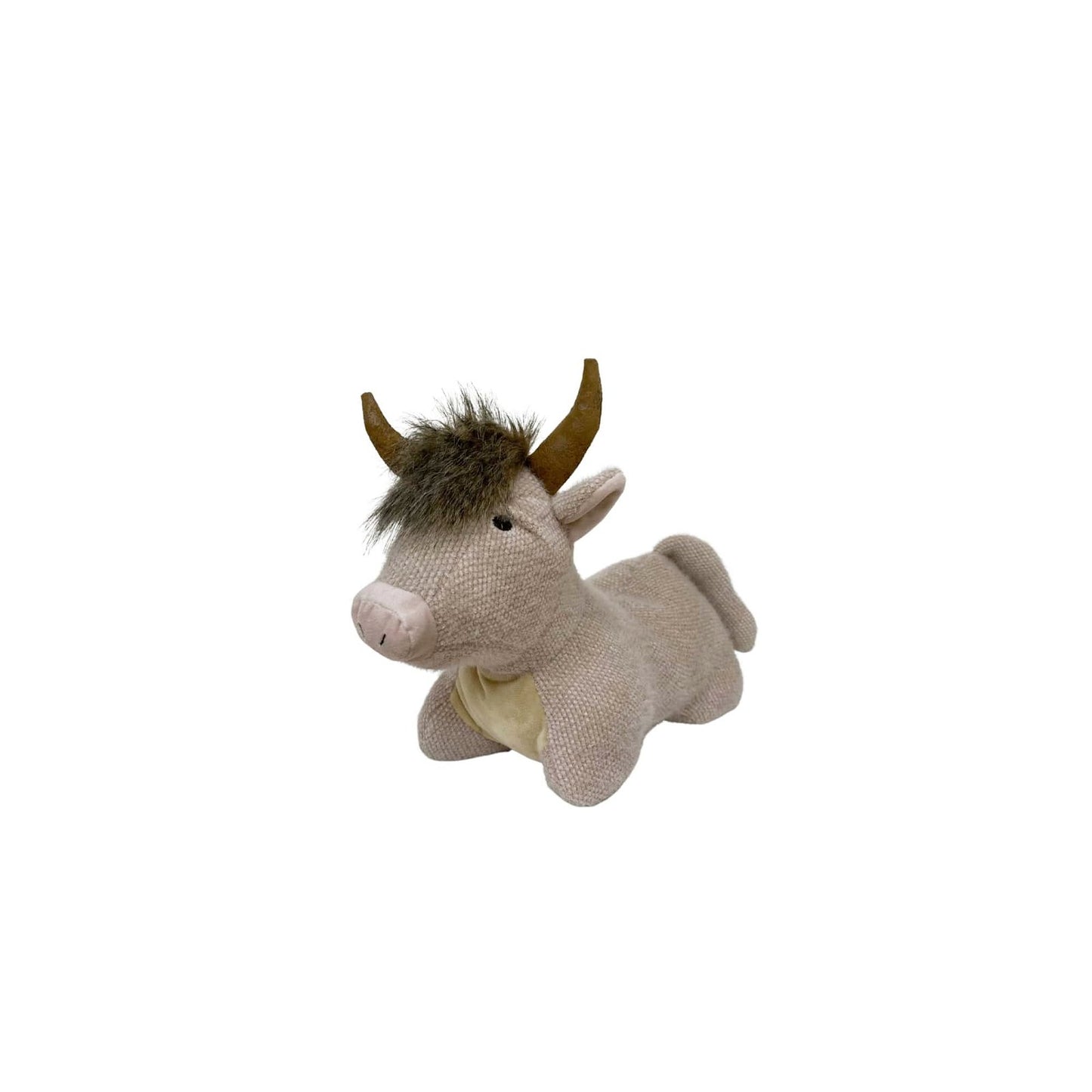 Fabric Angus Cow Doorstop