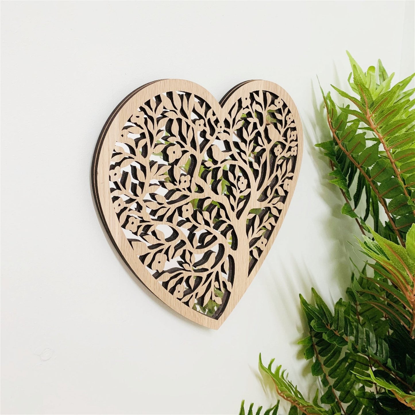 Heart Tree Of Life Cut Out Mirror 31cm